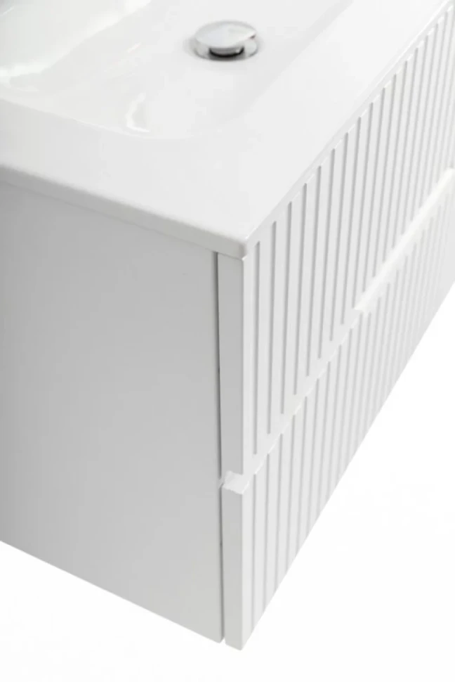 Тумба с раковиной Cezares Duet 80 bianco opaco, раковина Cezares CZR-8073-80