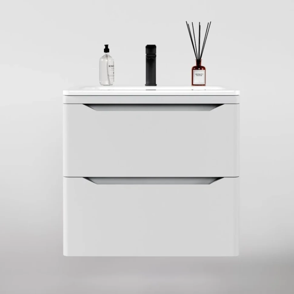Мебель для ванной комнаты Style Line Марелла 60 подвесная, белая матовая