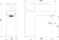 Смеситель для раковины Damixa Origin Elegance 840210000 Смеситель для раковины Damixa Origin Elegance 840210000