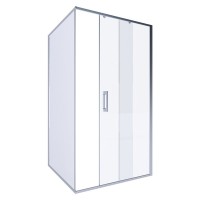 Душевой уголок Alex Baitler AB61C120 + SG61C90 120x90, профиль сатин , стекло прозрачное