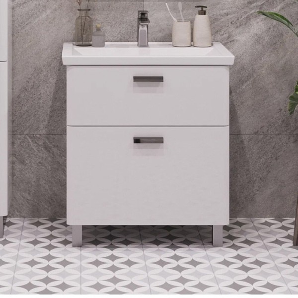 Тумба под раковину SanStar Gretta 60 напольная, белая