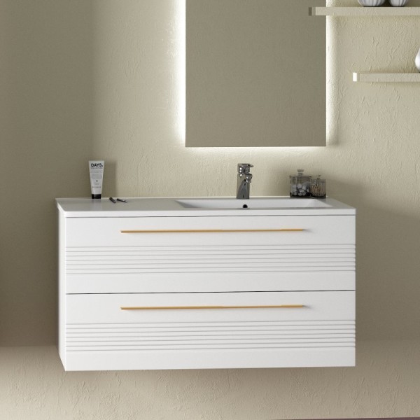 Тумба под раковину Sanvit Соната 2-100 R 2 ящика, белая