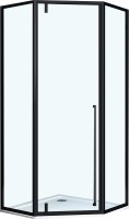 Душевой уголок Vincea Penta VSP-3P100CLB 100x100, профиль чёрный, стекло прозрачное