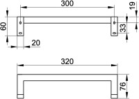 Поручень Keuco Edition 90 19107010000 30 см