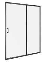 Душевая дверь в нишу Orange E02 160TB 160х190, профиль матовый черный