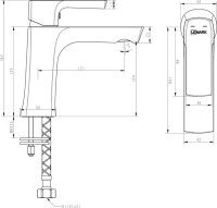 Смеситель для раковины Lemark Ursus LM7206BL