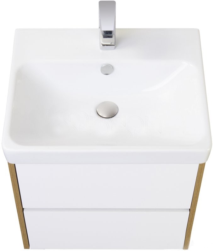 Мебель для ванной комнаты AQUATON Сканди 55 дуб рустикальный, зеркало DIWO Элиста