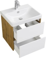 Мебель для ванной комнаты AQUATON Сканди 55 дуб рустикальный, зеркало DIWO Элиста