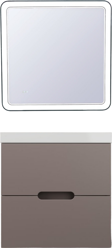 Мебель для ванной комнаты Style Line Матис 60 подвесная, тауп темный