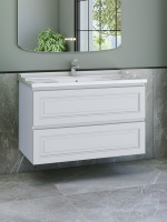 Тумба с раковиной Caprigo Wales 100 матовая белая