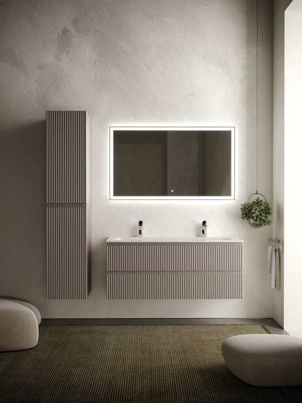 Мебель для ванной комнаты Sancos Snob R 120 см, doha soft, раковина CN7016