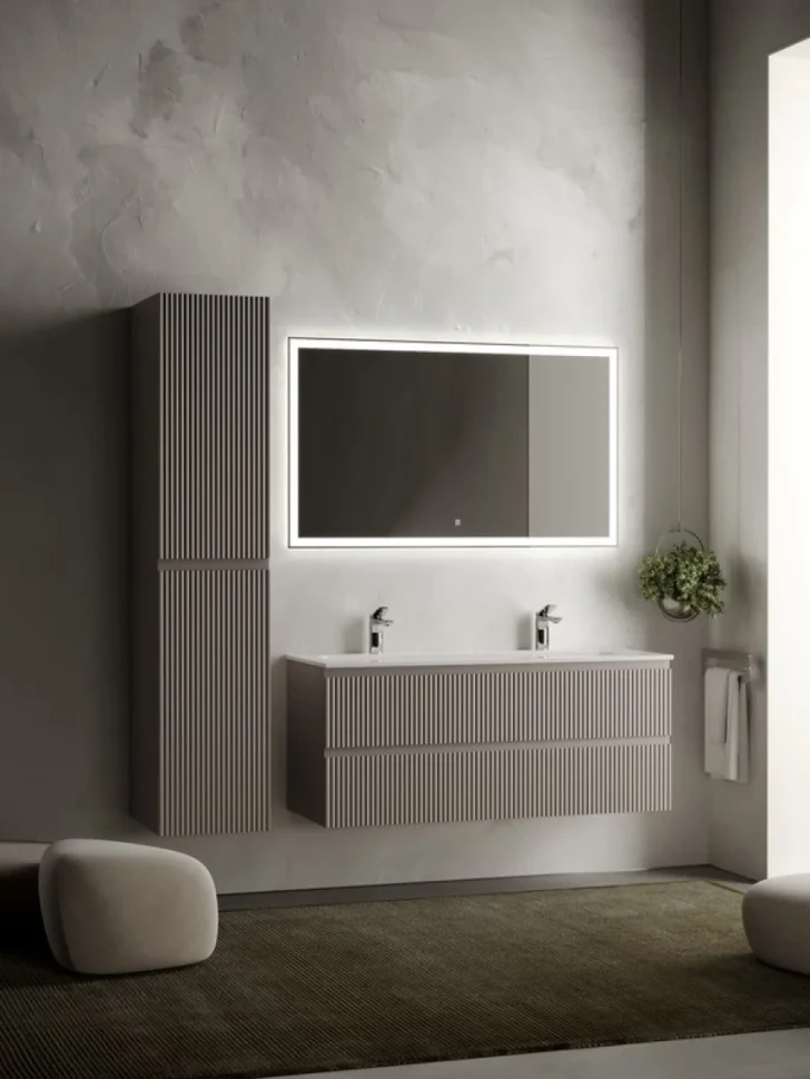 Мебель для ванной комнаты Sancos Snob R 120 см, doha soft, раковина CN7016