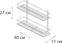Полка Fixsen FX-730B-2 прямая, черная