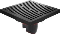 Душевой трап Orange OT01-007b 10х10 см, черный