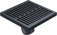 Душевой трап Orange OT01-007b 10х10 см, черный