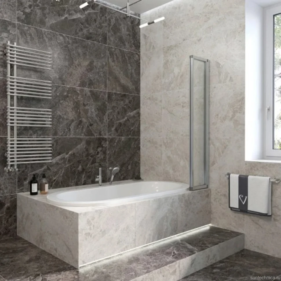 Шторка на ванну Veconi Palau PL-73R 90 см