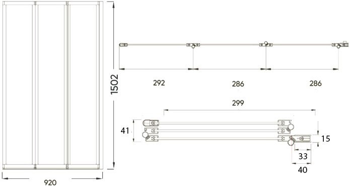 Шторка на ванну Veconi Palau PL-73R 90 см