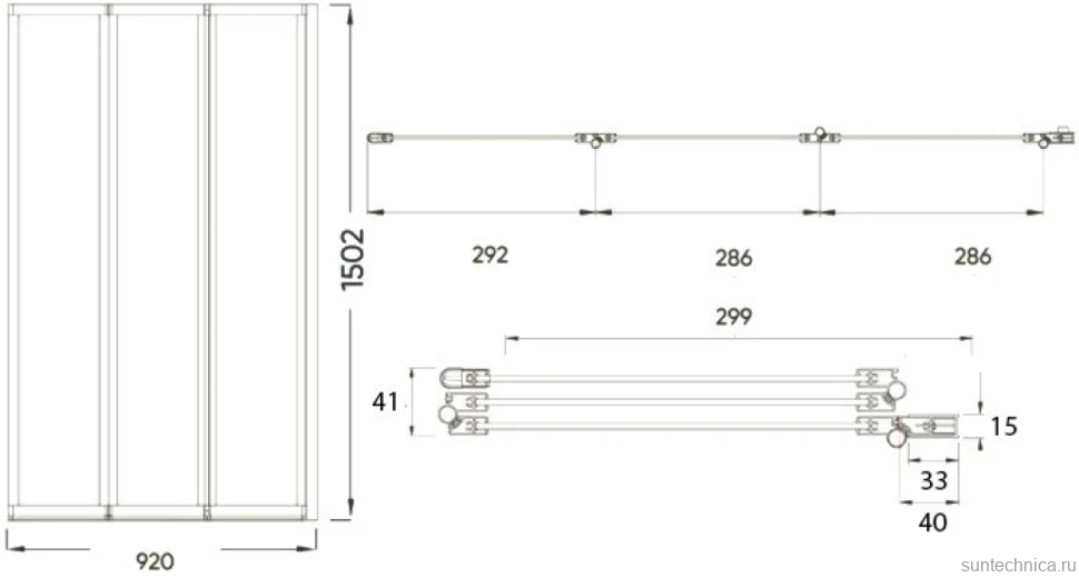 Шторка на ванну Veconi Palau PL-73R 90 см