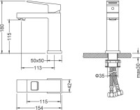 Смеситель для раковины Timo Briana 7161/17F золото матовое