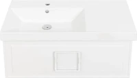 Мебель для ванной комнаты La Fenice Cubo 90 L белая, ручка белая