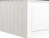 Мебель для ванной комнаты La Fenice Cubo 90 L белая, ручка белая
