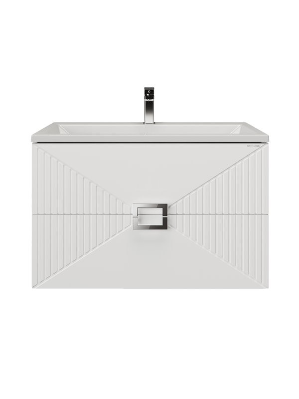 Тумба под раковину без столешницы Grossman Луксор 70 матовая белая