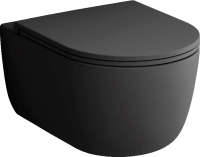 Унитаз подвесной Damixa Sirius DX86C1700MBSC с микролифтом, черный матовый
