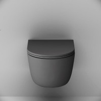 Унитаз подвесной Damixa Sirius DX86C1700MBSC с микролифтом, черный матовый