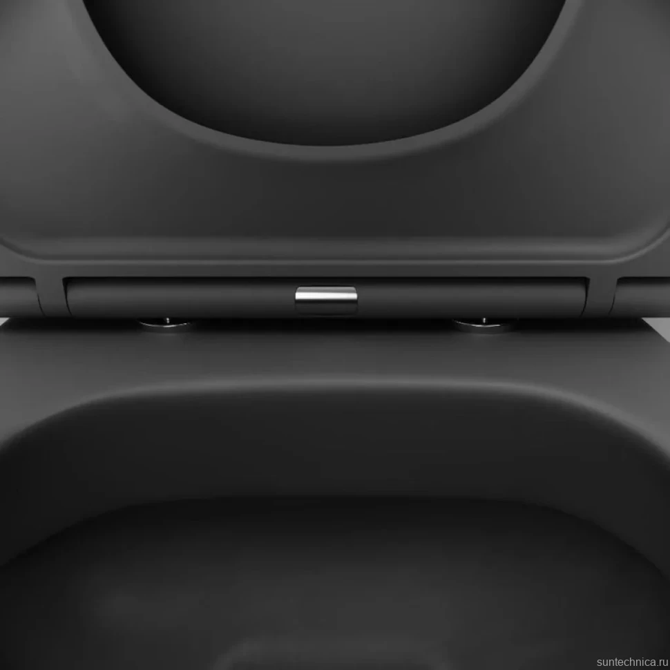Унитаз подвесной Damixa Sirius DX86C1700MBSC с микролифтом, черный матовый