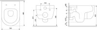 Унитаз подвесной Damixa Sirius DX86C1700MBSC с микролифтом, черный матовый