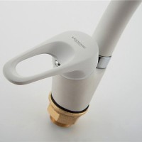 Комплект Мойка Omoikiri Sakaime 68-WH белая + Смеситель Ledeme L5913H белый матовый