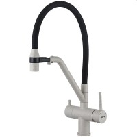 Смеситель для кухни Gappo G4398-81 с гибким изливом, белый