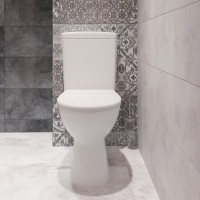 Унитаз-компакт напольный DIWO Казань 9879B003-7201 безободковый, с микролифтом
