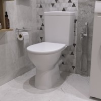 Унитаз-компакт напольный DIWO Казань 9879B003-7201 безободковый, с микролифтом