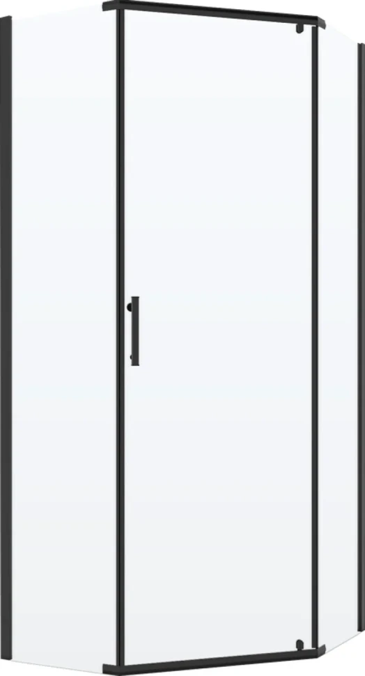 Душевой уголок Niagara Nova NG-6834-08 BLACK 100x100, пятиугольный, черный