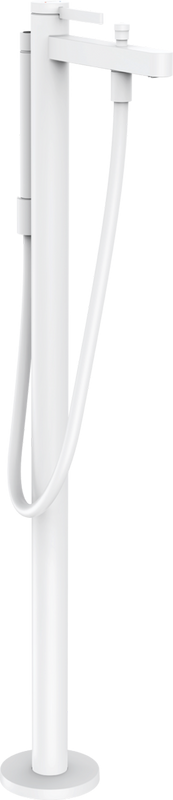 Напольный смеситель для ванны с душем Hansgrohe Finoris 76445700 матовый белый
