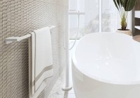 Напольный смеситель для ванны с душем Hansgrohe Finoris 76445700 матовый белый