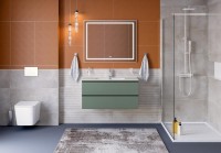 Тумба под раковину без столешницы BelBagno Kraft 100 подвесная, матовая еловая