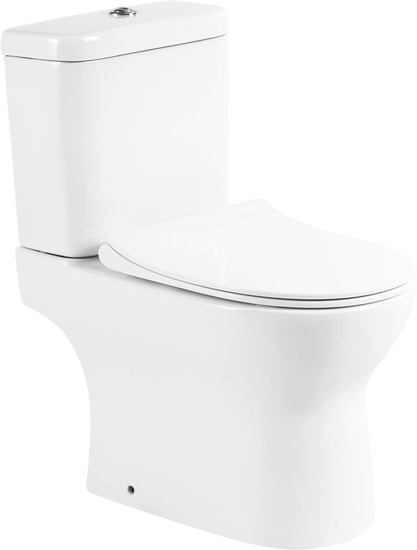 Унитаз-компакт напольный BelBagno Steam BB130CPR/SC безободковый, бачок BB130T, крышка BB130SC