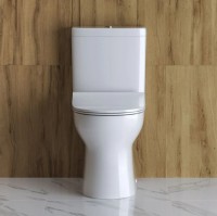 Унитаз-компакт напольный BelBagno Steam BB130CPR/SC безободковый, бачок BB130T, крышка BB130SC