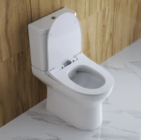 Унитаз-компакт напольный BelBagno Steam BB130CPR/SC безободковый, бачок BB130T, крышка BB130SC