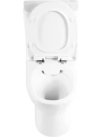 Унитаз-компакт напольный BelBagno Steam BB130CPR/SC безободковый, бачок BB130T, крышка BB130SC
