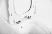 Унитаз-компакт напольный BelBagno Steam BB130CPR/SC безободковый, бачок BB130T, крышка BB130SC