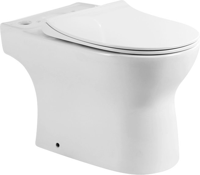 Унитаз-компакт напольный BelBagno Steam BB130CPR/SC безободковый, бачок BB130T, крышка BB130SC