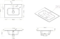 Тумба с раковиной BelBagno Kraft 39 50 подвесная, матовая голубая, раковина bb500/390etl