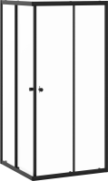 Душевой уголок DIWO Анапа 90х90, профиль черный матовый
