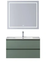 Мебель для ванной комнаты BelBagno Kraft 80 подвесная, матовая еловая, раковина bb800etl