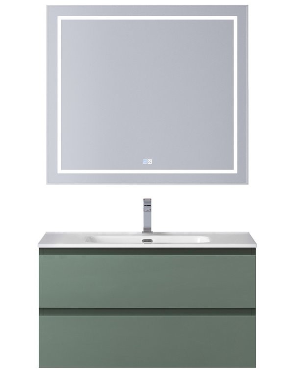 Мебель для ванной комнаты BelBagno Kraft 80 подвесная, матовая еловая, раковина bb800etl