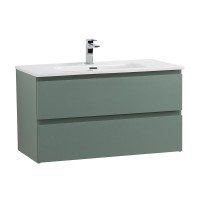 Мебель для ванной комнаты BelBagno Kraft 80 подвесная, матовая еловая, раковина bb800etl