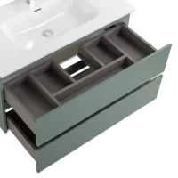 Мебель для ванной комнаты BelBagno Kraft 80 подвесная, матовая еловая, раковина bb800etl